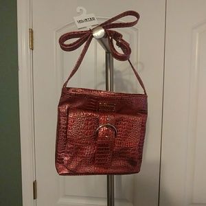 Kenneth Cole Unlisted Red Metallic Purse
